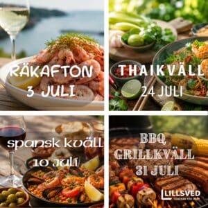 Fredagar i juli på Lillsved 2026 kvadrat - Lillsved Fredagar i juli med god mat på Lillsved